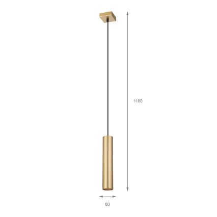 Brilagi - Suspension sur câble CRISPINA 1xGU10/10W/230V, finition dorée