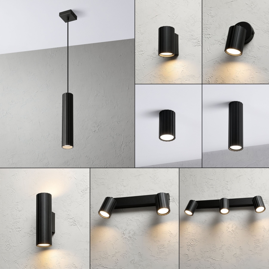 Brilagi - Suspension sur câble CRISPINA 1xGU10/10W/230V noire