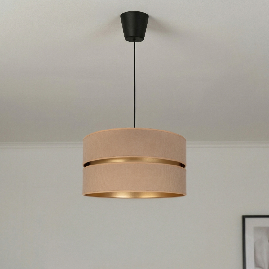 Brilagi - Suspension sur câble DUO-DUO 1xE27/60W/230V Ø 40 cm beige/doré