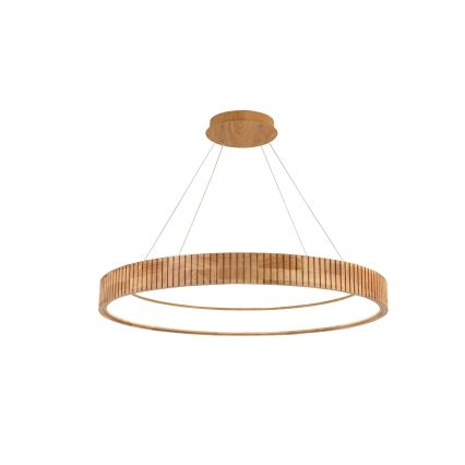 Brilagi - Suspension LED sur câble FALCON WOOD MODERN LED/60W/230V 3000/4000/6000K Ø 80 cm bois