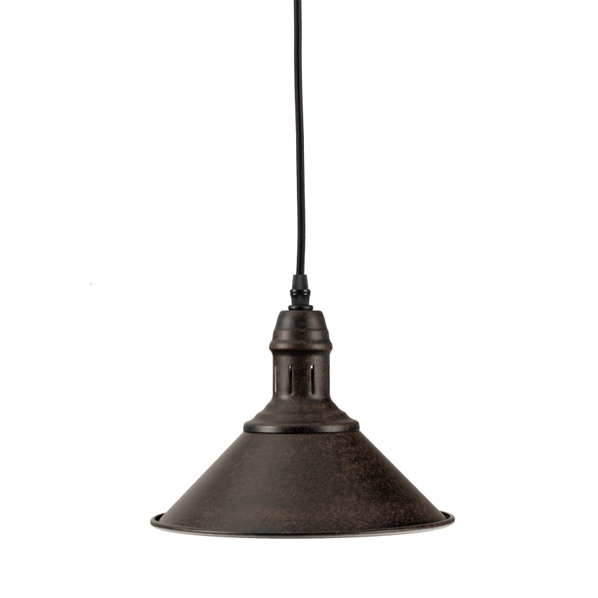 BRILAGI - Suspension sur câble FORGE 1xE27/60W/230V diam. 22 cm marron
