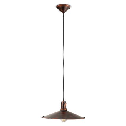 BRILAGI - Suspension sur câble FORGE 1xE27/60W/230V Ø 36 cm patine/cuivre