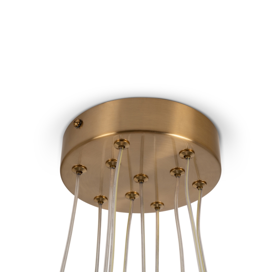Brilagi - Suspension sur câble GLOBE 10xE14/15W/230V blanche