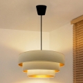 Brilagi - Suspension sur câble LUNETA 1xE27/60W/230V Ø 40 cm crème/doré