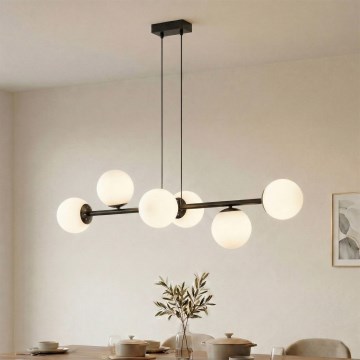 Brilagi - Suspension sur câble MALONY 6xE14/20W/230V noire