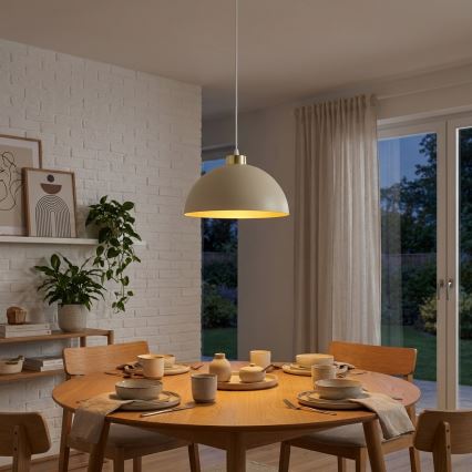 Brilagi - Suspension sur câble MOON 1xE27/60W/230V Ø 30 cm beige/doré