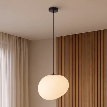 BRILAGI - Suspension sur câble PEBBLES 1xE27/40W/230V Ø 30 cm noire