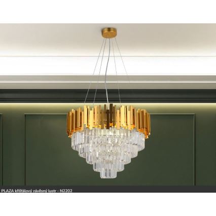 Brilagi - Suspension sur câble PLAZA 9xE14/40W/230V