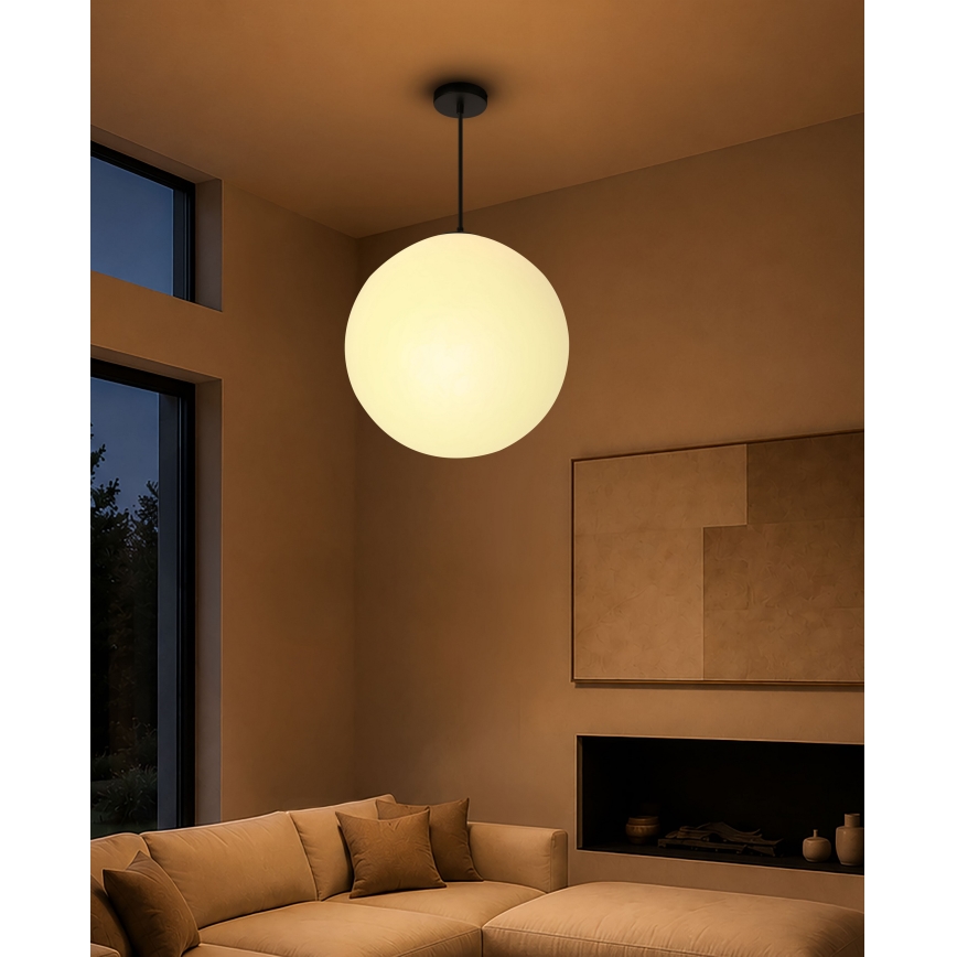 BRILAGI - Suspension sur câble POLOS 1xE27/40W/230V Ø 40 cm noir