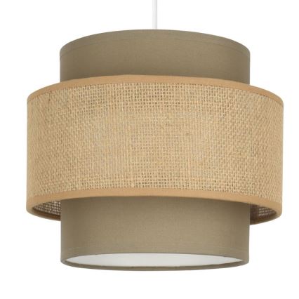 Brilagi - Suspension sur câble RESNA, 1x E27, 60W, 230V, Ø 20 cm, marron/beige
