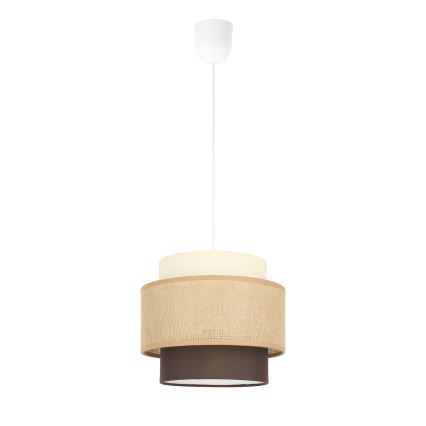 Brilagi - Suspension sur câble RESNA 1xE27/60W/230V Ø 20 cm beige/noir