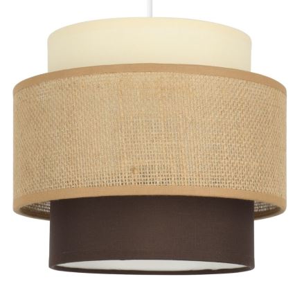 Brilagi - Suspension sur câble RESNA 1xE27/60W/230V Ø 20 cm beige/noir