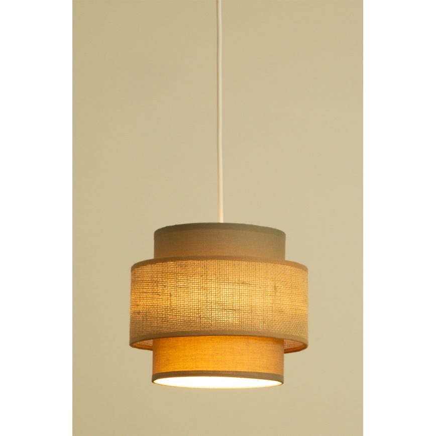 Brilagi - Suspension sur câble RESNA 2xE27/60W/230V Ø 30 cm brun/beige
