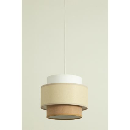 Brilagi - Suspension sur câble RESNA 2xE27/60W/230V Ø 30 cm crème/beige
