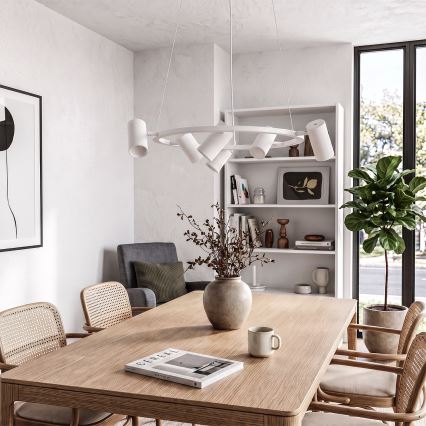 BRILAGI - Suspension sur câble SELE 6xGU10/30W/230V blanc