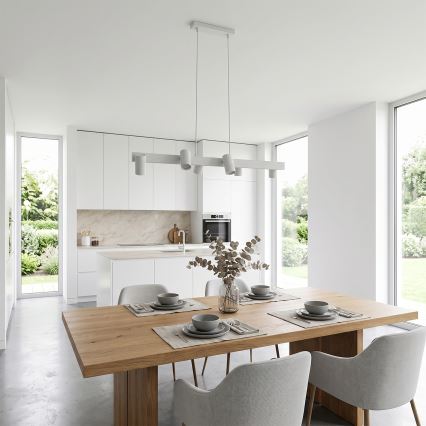 Brilagi - Suspension sur câble SELE 6xGU10/30W/230V blanche