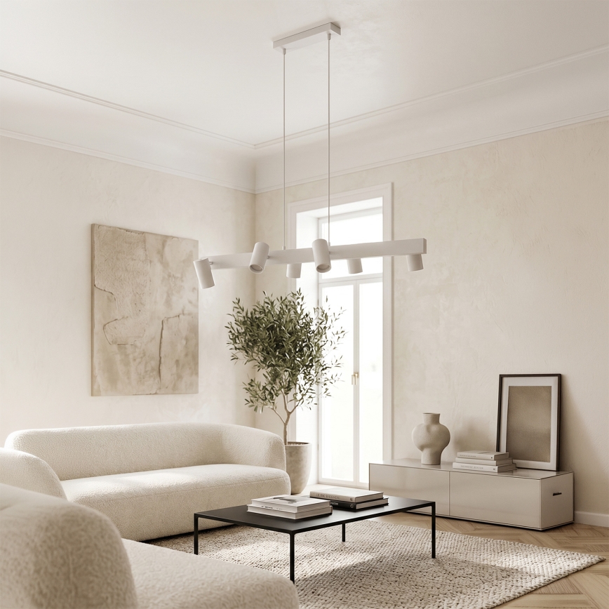 Brilagi - Suspension sur câble SELE 6xGU10/30W/230V blanche