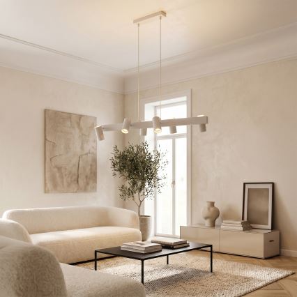 Brilagi - Suspension sur câble SELE 6xGU10/30W/230V blanche
