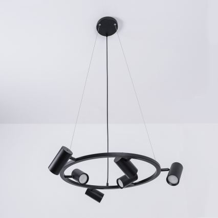BRILAGI - Suspension sur câble SELE 6xGU10/30W/230V noir