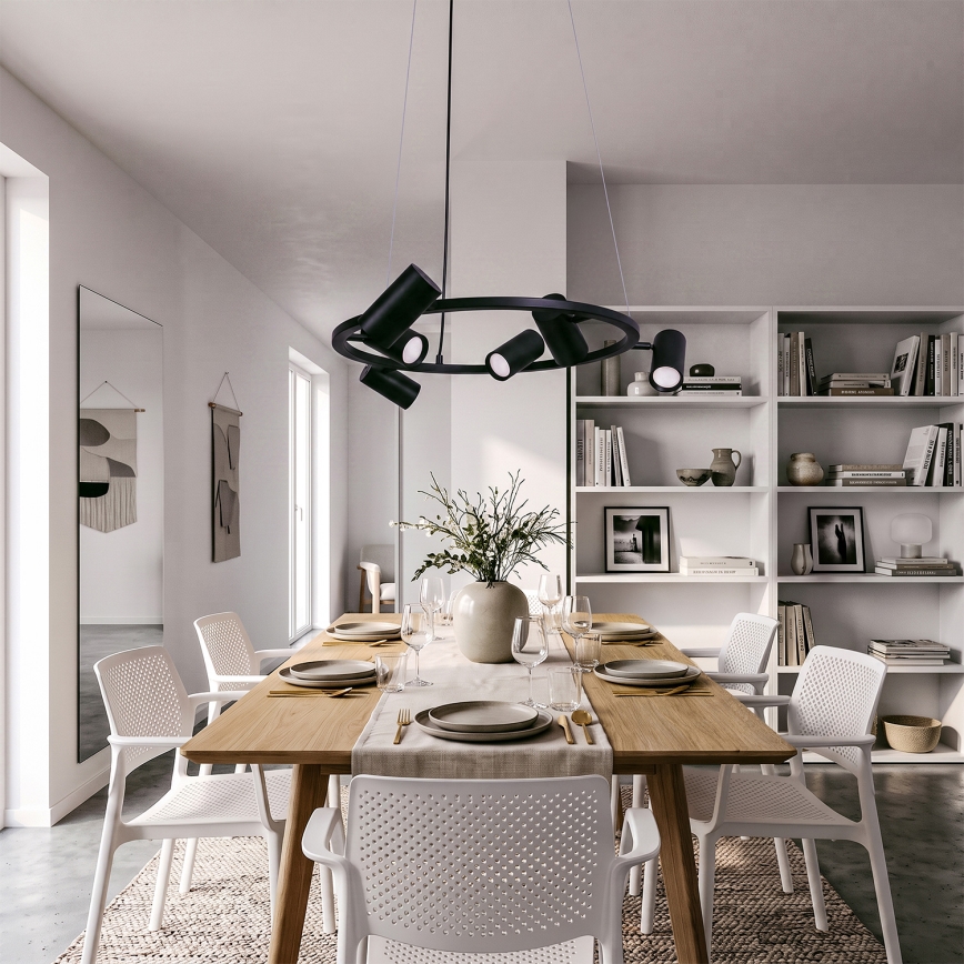 BRILAGI - Suspension sur câble SELE 6xGU10/30W/230V noir
