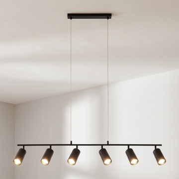 Brilagi - Suspension sur câble SELE 6xGU10/30W/230V noire