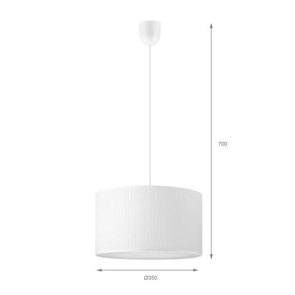 Brilagi - Suspension sur câble SIRIJA MODERN 1xE27/60W/230V Ø 35 cm blanche