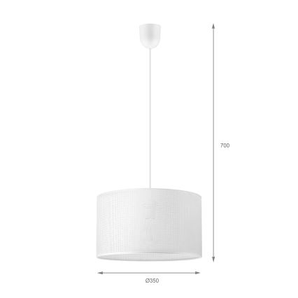 Brilagi - Suspension sur câble SIRIJA MODERN 1xE27/60W/230V Ø 35 cm blanche