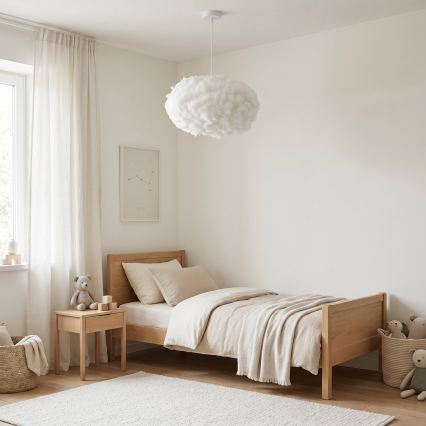 Brilagi - Suspension sur câble SOLEAIR 2xE27/40W/230V Ø 60 cm blanche