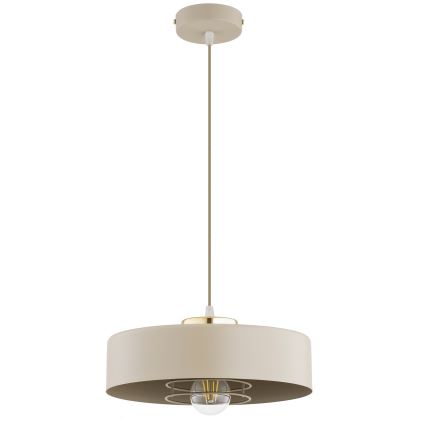 Brilagi - Suspension sur câble SPRING 1xE27/60W/230V Ø 30 cm beige/doré