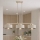 Brilagi - Suspension sur câble SPRING 3xE27/60W/230V beige/doré