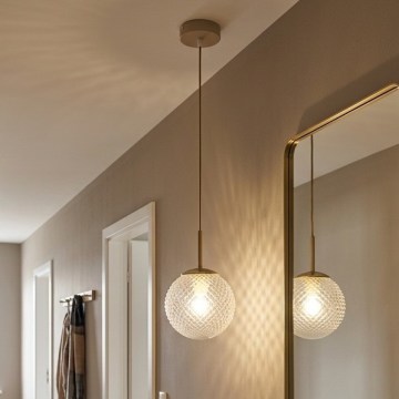 Brilagi - Suspension sur câble STELLA 1xE27/60W/230V Ø 15 cm beige/doré
