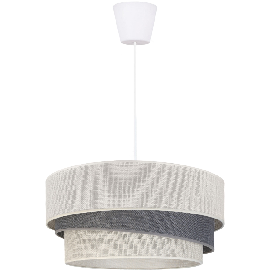 Brilagi - Suspension sur câble TRIO 1xE27/60W/230V Ø 40 cm crème/gris