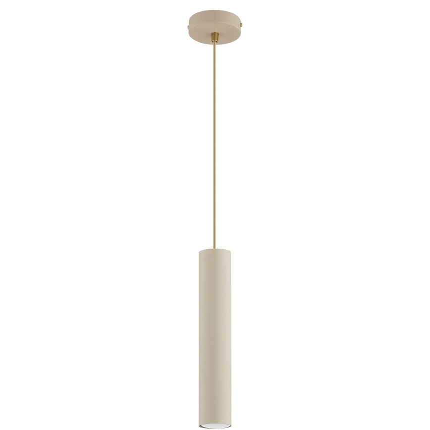 Brilagi - Suspension sur câble TUBE 1xGU10/15W/230V beige/doré