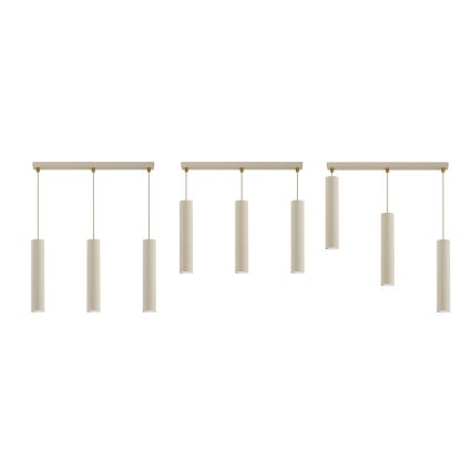 Brilagi - Suspension sur câble TUBE 3xGU10/15W/230V beige/doré