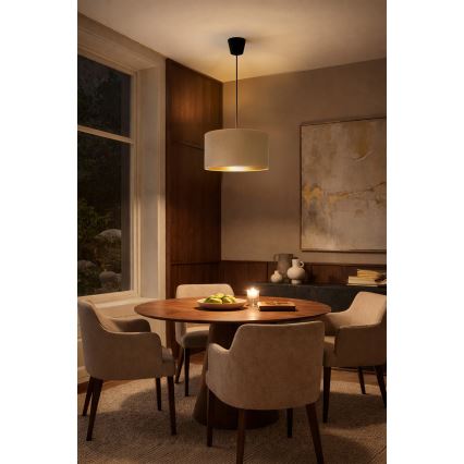 Brilagi - Suspension sur câble VELVET 1xE27/60W/230V Ø 40 cm beige/doré