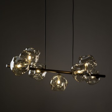 Brilagi - Suspension sur câble VULCANO 7xG9/8W/230V bronze/beige fumé