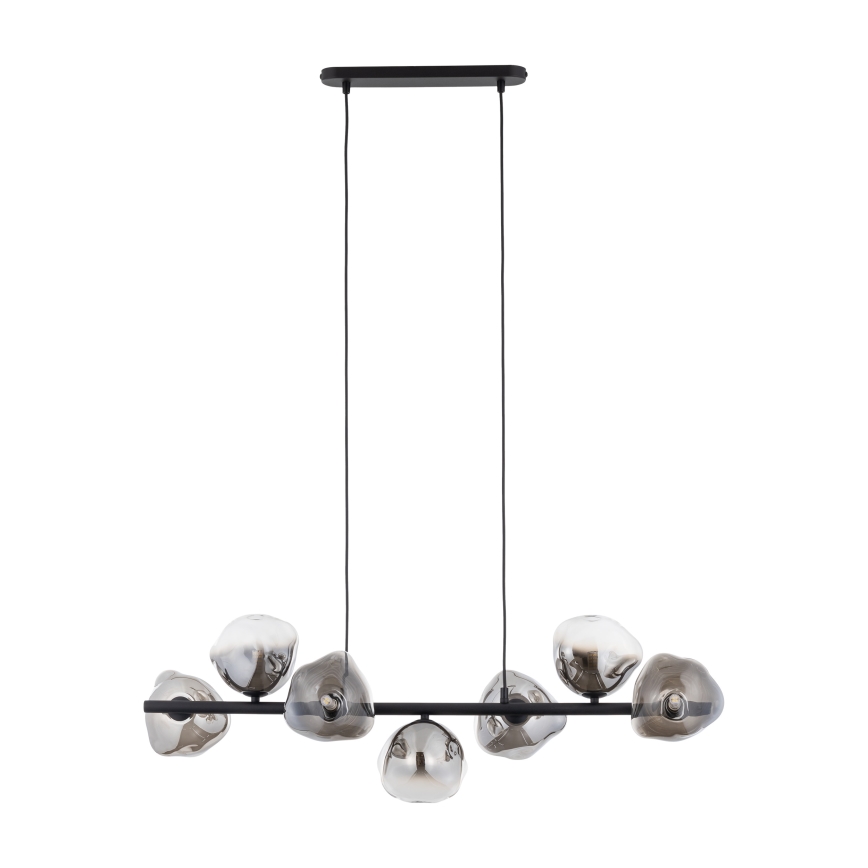 Brilagi - Suspension sur câble VULCANO 7xG9/8W/230V noir / noir fumé