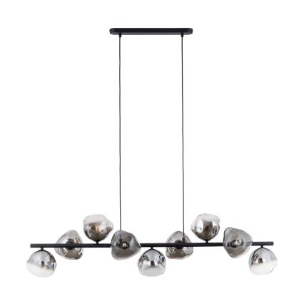 Brilagi - Suspension sur câble VULCANO 9xG9/8W/230V noir/noir fumé