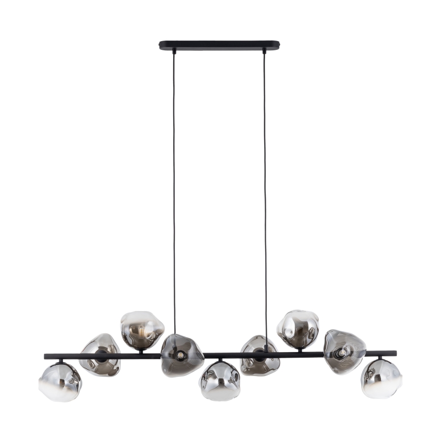 Brilagi - Suspension sur câble VULCANO 9xG9/8W/230V noir/noir fumé