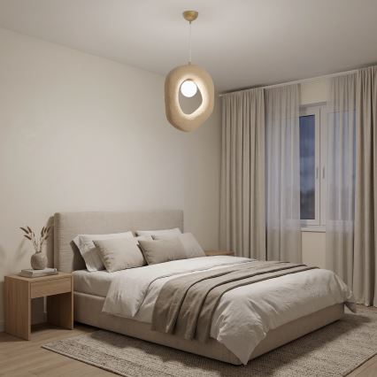 Brilagi - Suspension sur câble WABI SABI 1xE27/40W/230V crème
