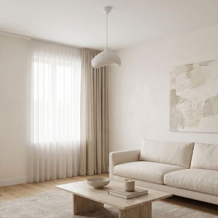 Brilagi - Suspension sur câble WABI SABI 1xE27/40W/230V Ø 30 cm blanche