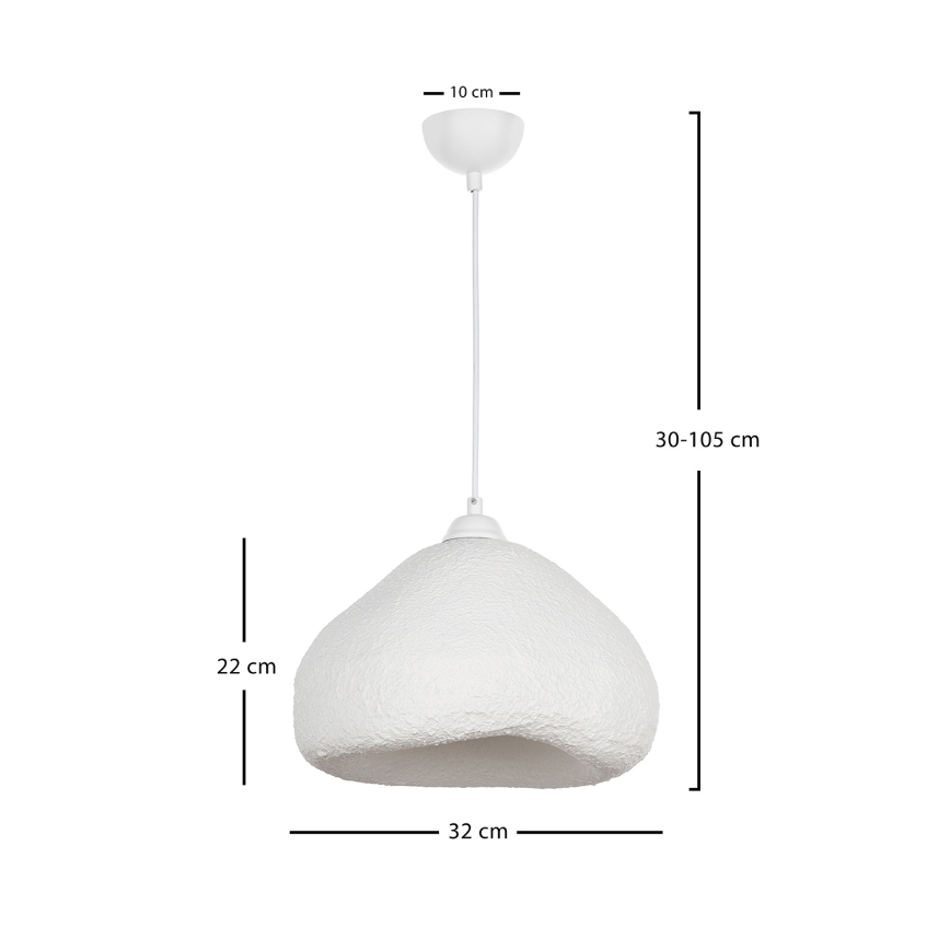 BRILAGI - Suspension sur câble WABI SABI 1xE27/40W/230V Ø 32 cm blanche