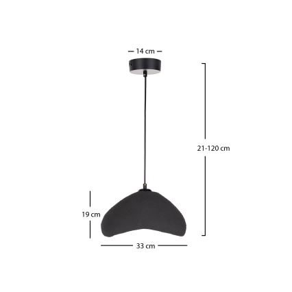 Brilagi - Suspension sur câble WABI SABI 1xE27/40W/230V Ø 33 cm noire