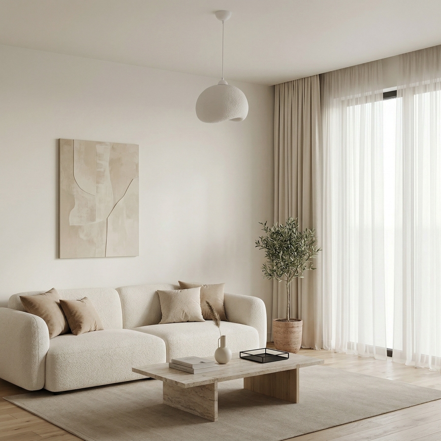 Brilagi - Suspension sur câble WABI SABI 1xE27/40W/230V Ø 34 cm blanche