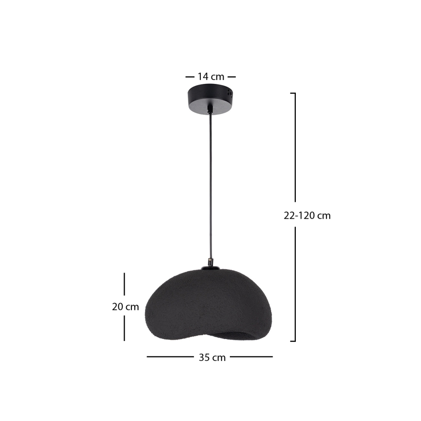 BRILAGI - Suspension sur câble WABI SABI 1xE27/40W/230V Ø 35 cm noir