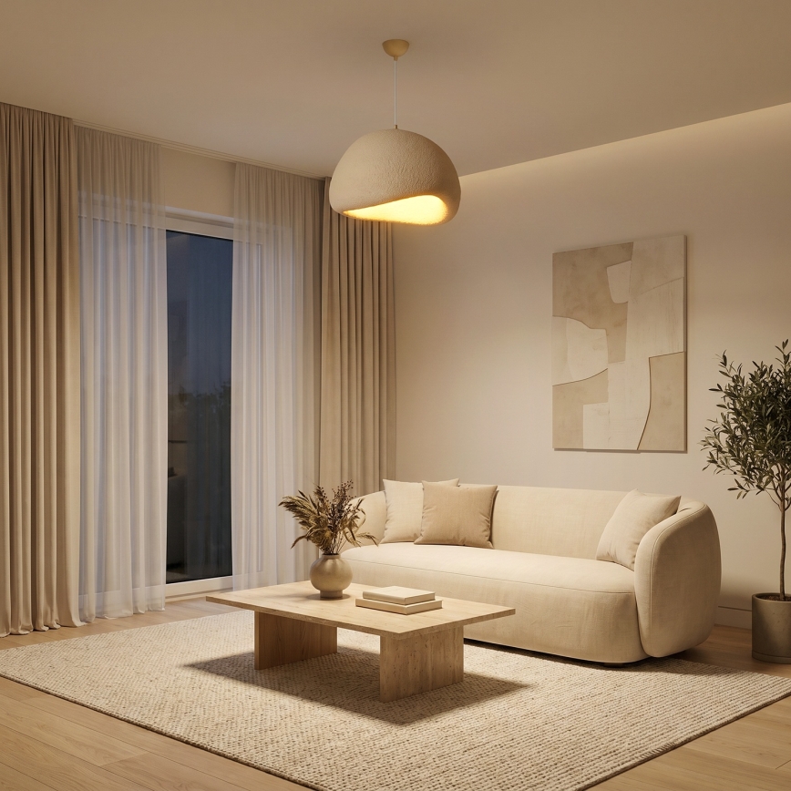 Brilagi - Suspension sur câble WABI SABI 1xE27/40W/230V Ø 50 cm beige