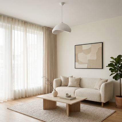 Brilagi - Suspension sur câble WABI SABI 1xE27/40W/230V Ø 52 cm blanche