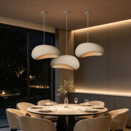 BRILAGI - Suspension sur câble WABI SABI 1xE27/60W/230V Ø 50 cm blanc