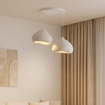 Brilagi - Suspension sur câble WABI SABI 2xE27/40W/230V Ø 45 cm blanc