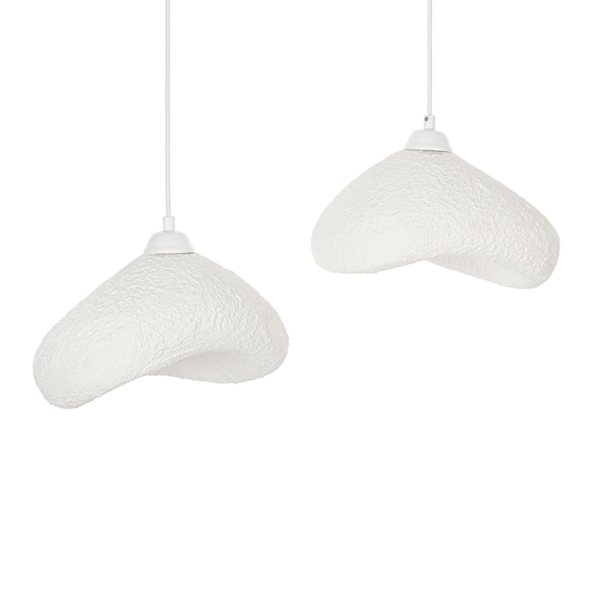 Brilagi - Suspension sur câble WABI SABI 2xE27/40W/230V Ø 45 cm blanche